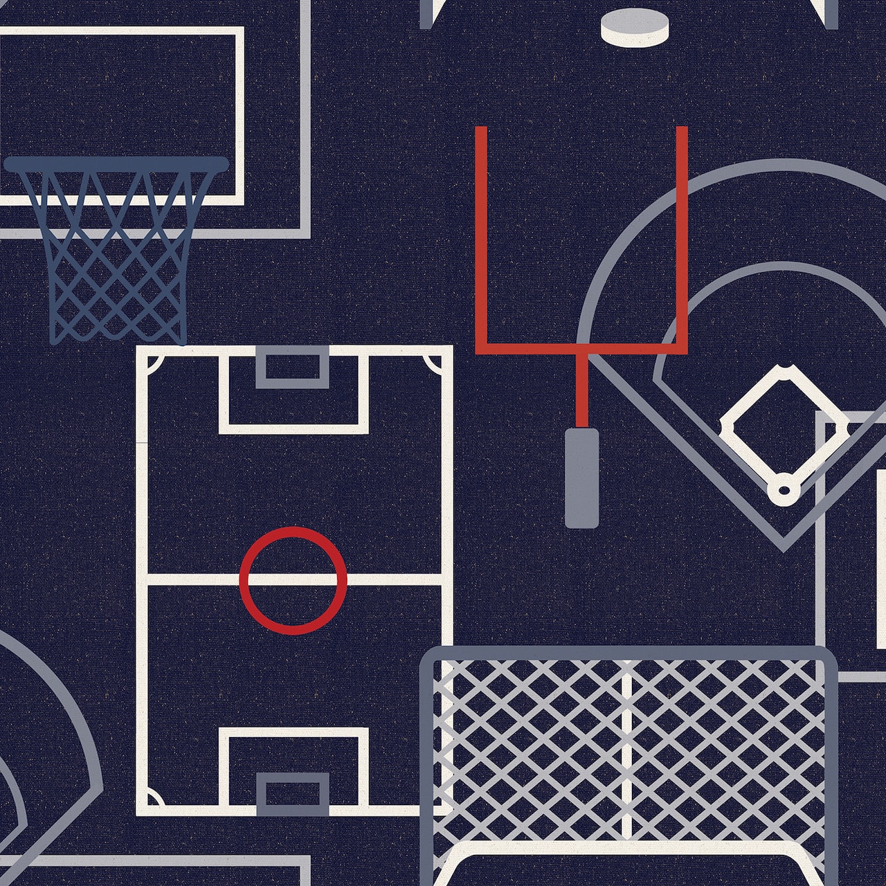 Designs Direct Sports Play Zone Peel & Stick Wallpaper